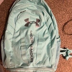 Under Armour Aqua Backpack with Silver Logo